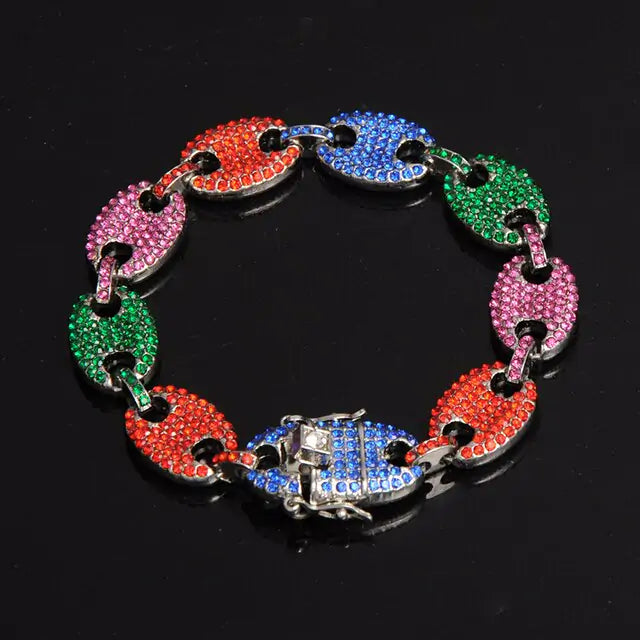 Majorelle Multicolor Iced Out Bracelets