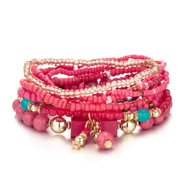 Multilayer Elastic Weave Bracelet