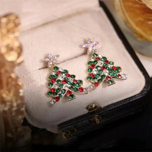 Majorelle Christmas Tree Earrings