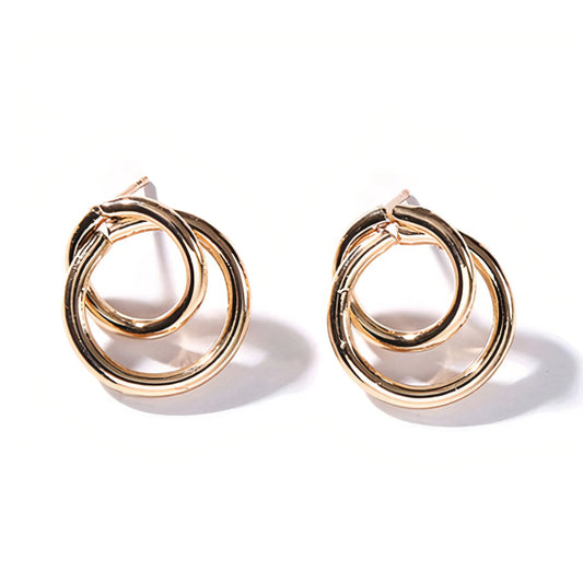 Majorelle Double-loop stud Earrings