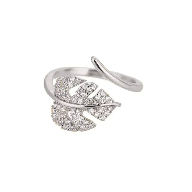 Majorelle Zircon Leaf Ring