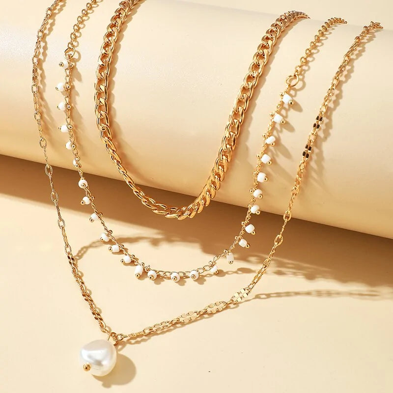 Majorelle Bohemian Pearl Pendant Necklace