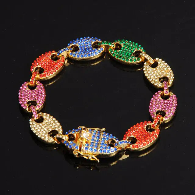 Majorelle Multicolor Iced Out Bracelets