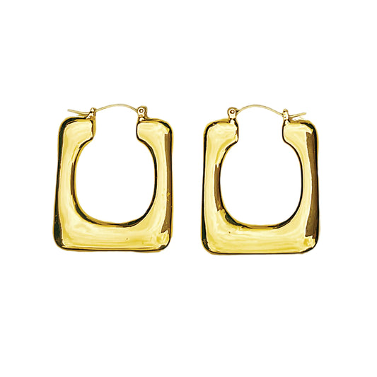 Hoop Earrings Gold Plated