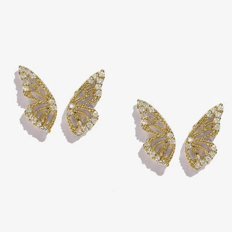 Majorelle Butterfly Wing Stud Earrings