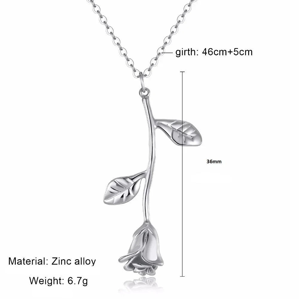 Majorelle Singular Rose Necklace