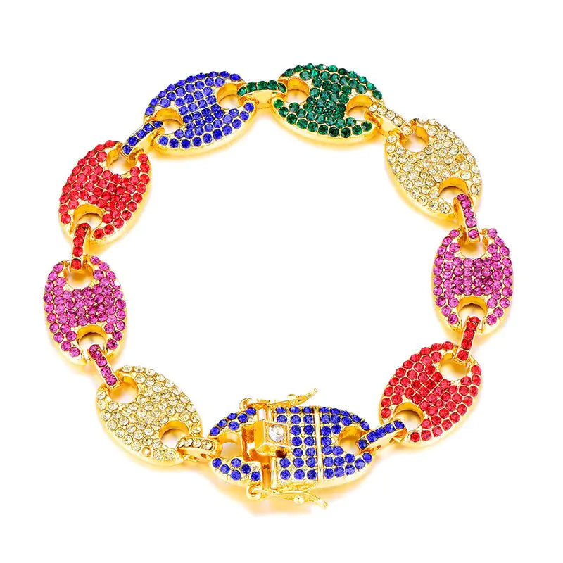 Majorelle Multicolor Iced Out Bracelets