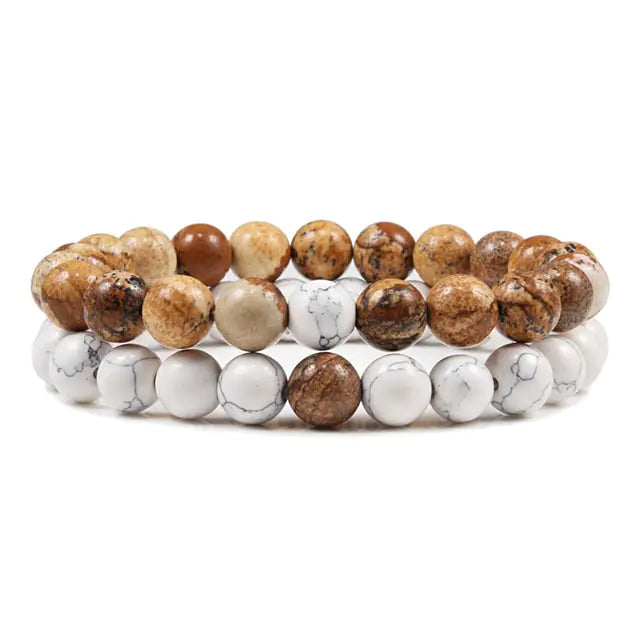 Majorelle Tiger Eye Beads Bracelets