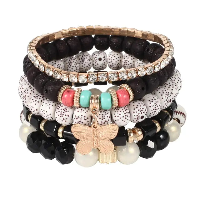 Multilayer Elastic Weave Bracelet